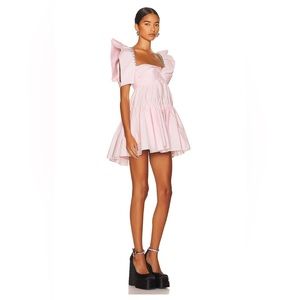 AREA
crystal-trim mini dress